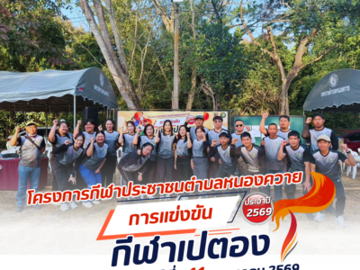 Read more about the article การแข่งขันกีฬาเปตอง ภายใต้โครงการกีฬาประชาชนตำบลหนองควาย ประจำปีงบประมาณ พ.ศ. 2569